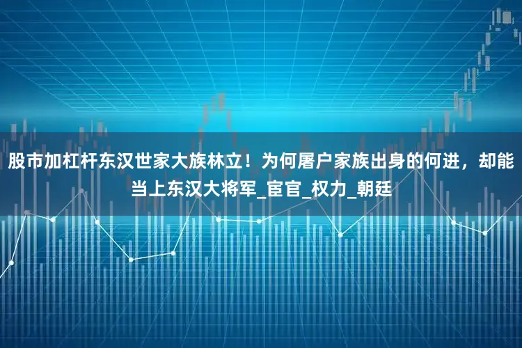 股市加杠杆东汉世家大族林立！为何屠户家族出身的何进，却能当上东汉大将军_宦官_权力_朝廷