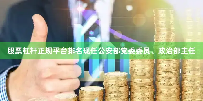 股票杠杆正规平台排名现任公安部党委委员、政治部主任